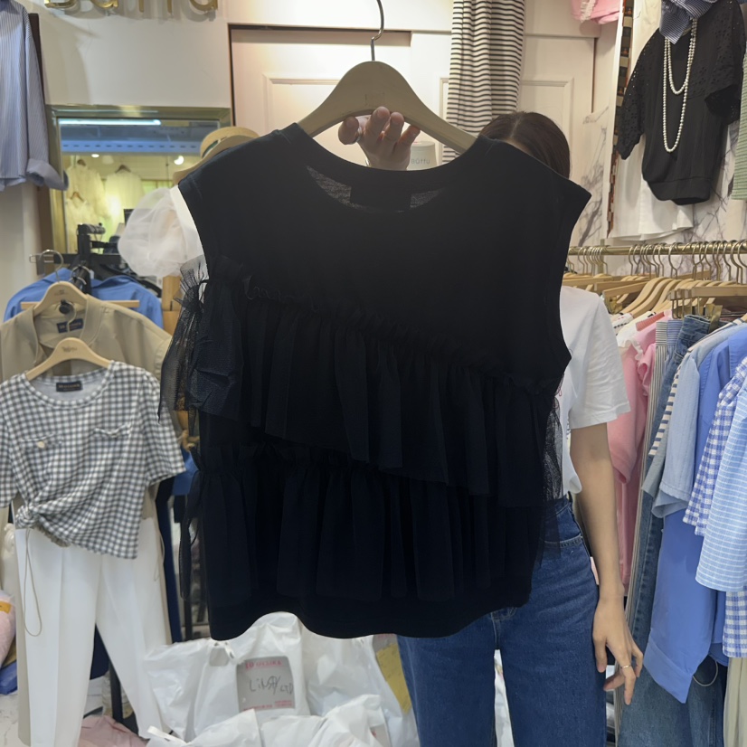 BUTTU韓國直郵女士新品25春夏推薦職業時尚真品人氣吊帶背心10 O CLOCK/Buttu吊帶/背心