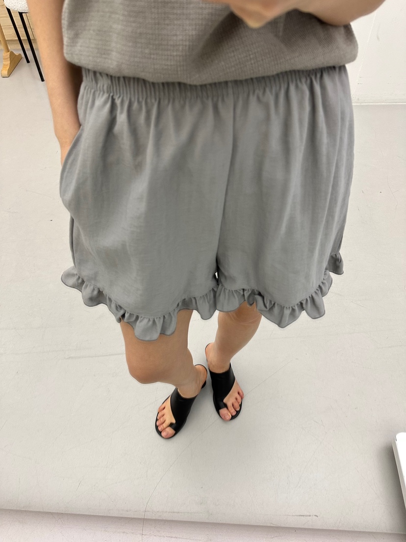 BUT韓國㊣直郵東大門代購女裝新款熱賣人氣25春夏短褲荷葉邊button短褲