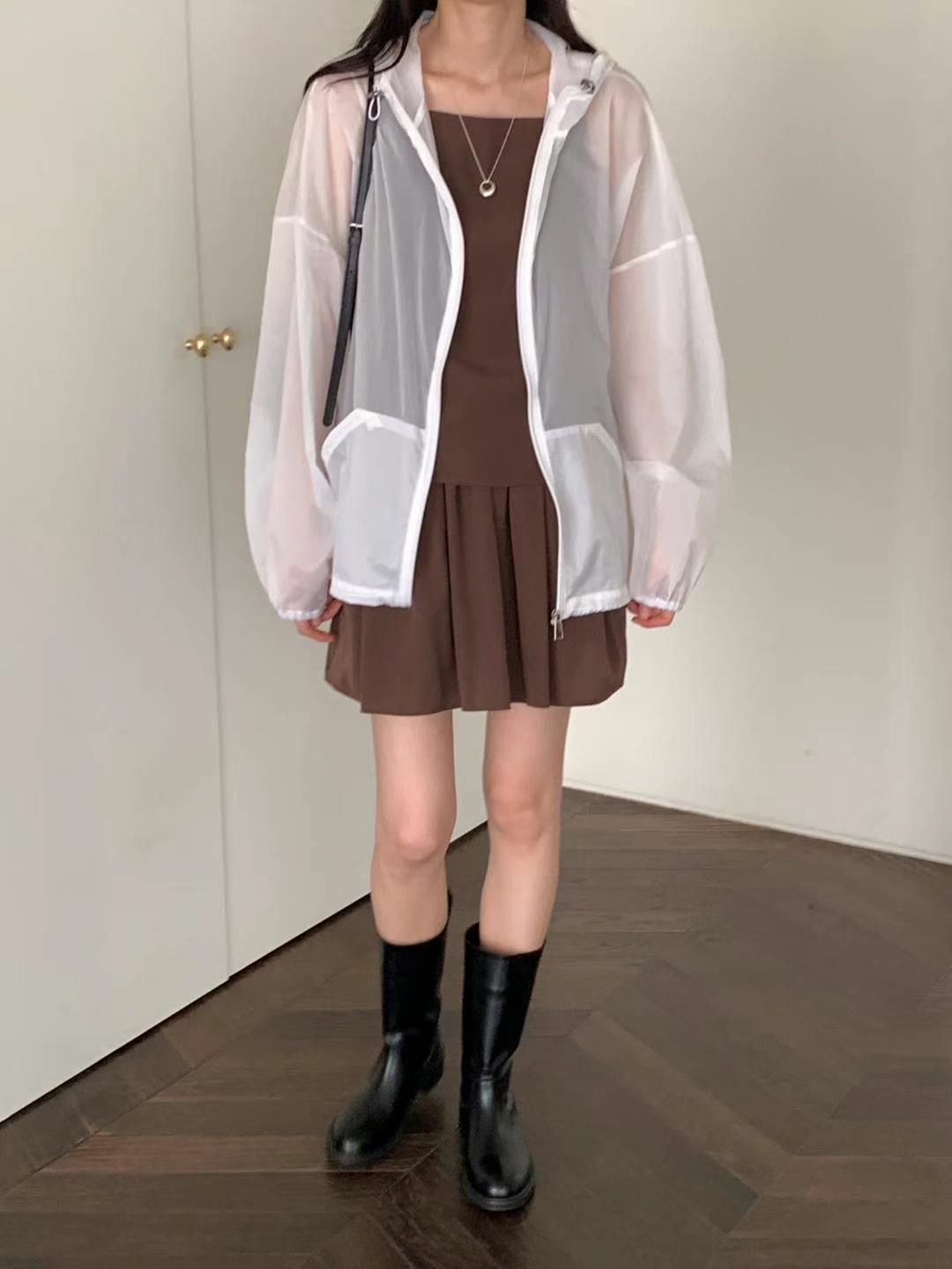 DIVA韓國㊣直郵東大門代購女裝新品時尚推薦人氣熱賣夾克兜帽DIVA夾克