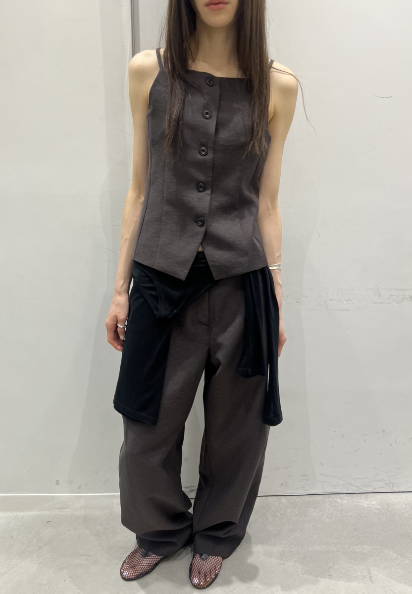 NOVUS韓國㊣直郵東大門代購女裝新品時尚休閑褲不含腰帶亞麻NOVUS休閑褲
