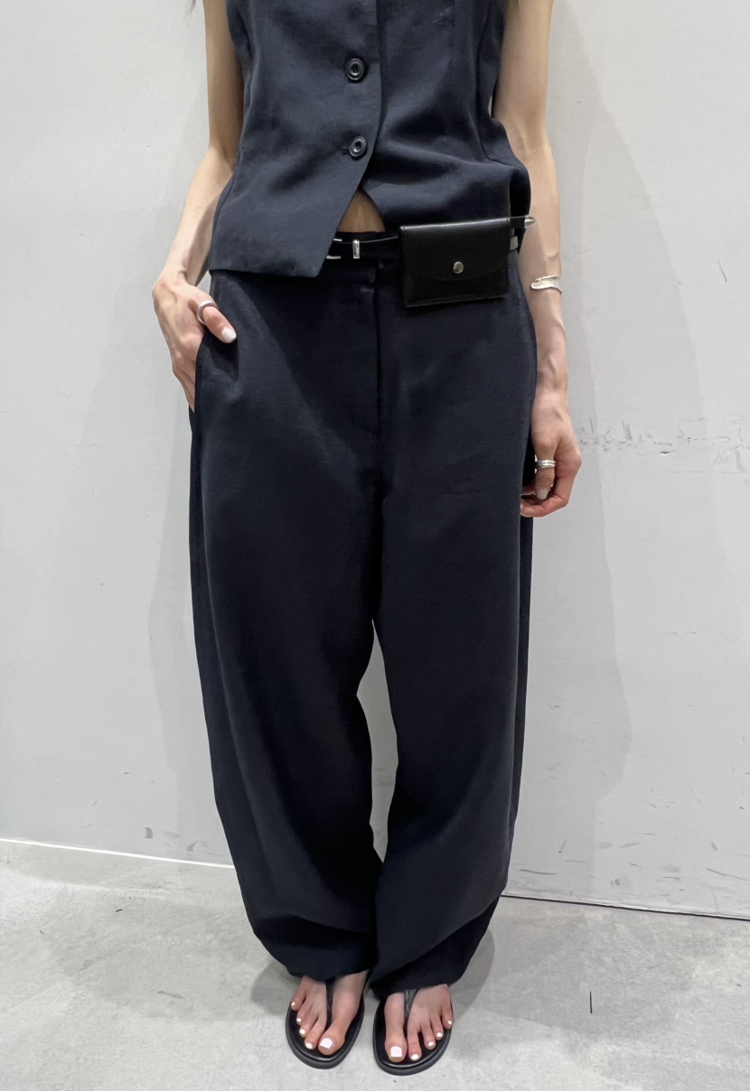 NOVUS韓國㊣直郵東大門代購女裝新品時尚休閑褲不含腰帶亞麻NOVUS休閑褲