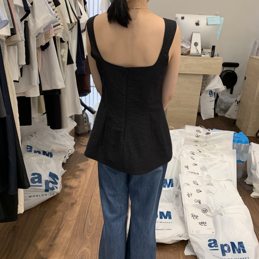 UNDERSTANDING韓國直郵㊣東大門實拍女裝新款25春夏吊帶背心緊身UNDERSTANDING吊帶/背心