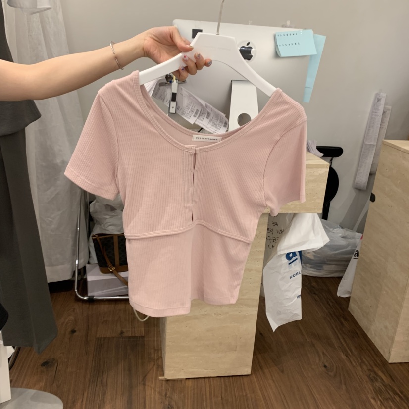 UNDERSTANDING韓國直郵㊣東大門實拍女裝新品人氣推薦休閑T恤UNDERSTANDINGT恤圖色2