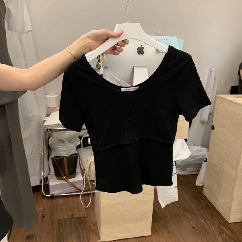 UNDERSTANDING韓國直郵㊣東大門實拍女裝新品人氣推薦休閑T恤UNDERSTANDINGT恤圖色4