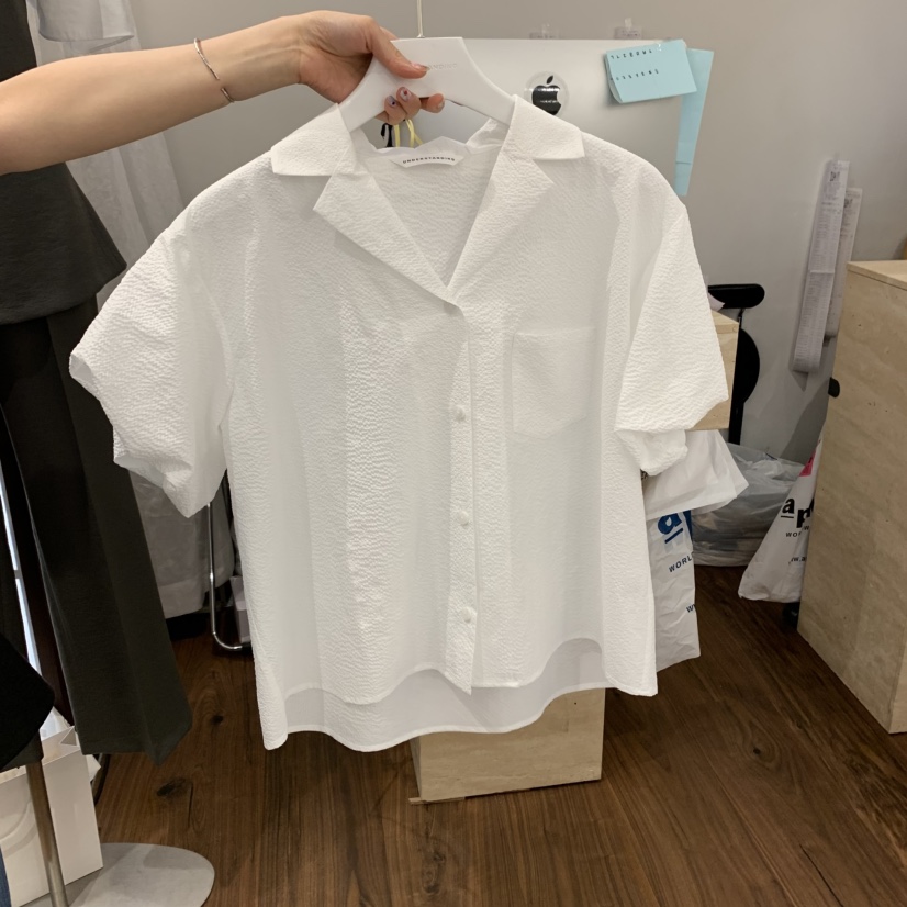 UNDERSTANDING韓國直郵㊣女裝新款熱賣時尚休閑人氣襯衫蕾絲衫UNDERSTANDING襯衫/蕾絲衫