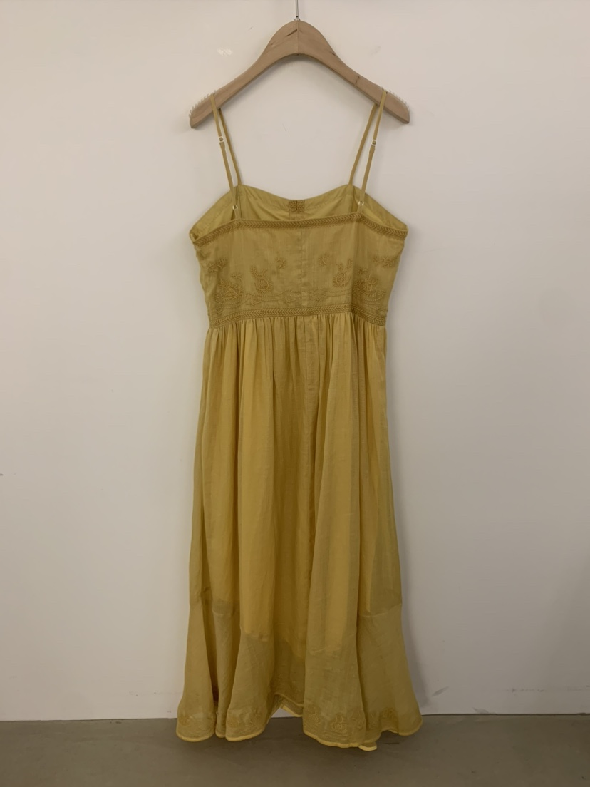 UNDER KEY直郵韓國代購㊣女裝新款時尚熱賣連衣裙刺繡亞麻UNDER KEY連衣裙