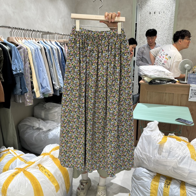 DELI JENNY直郵韓國代購㊣女裝新款熱賣推薦休閑時尚25春夏長裙DELI JENNY長裙圖色2