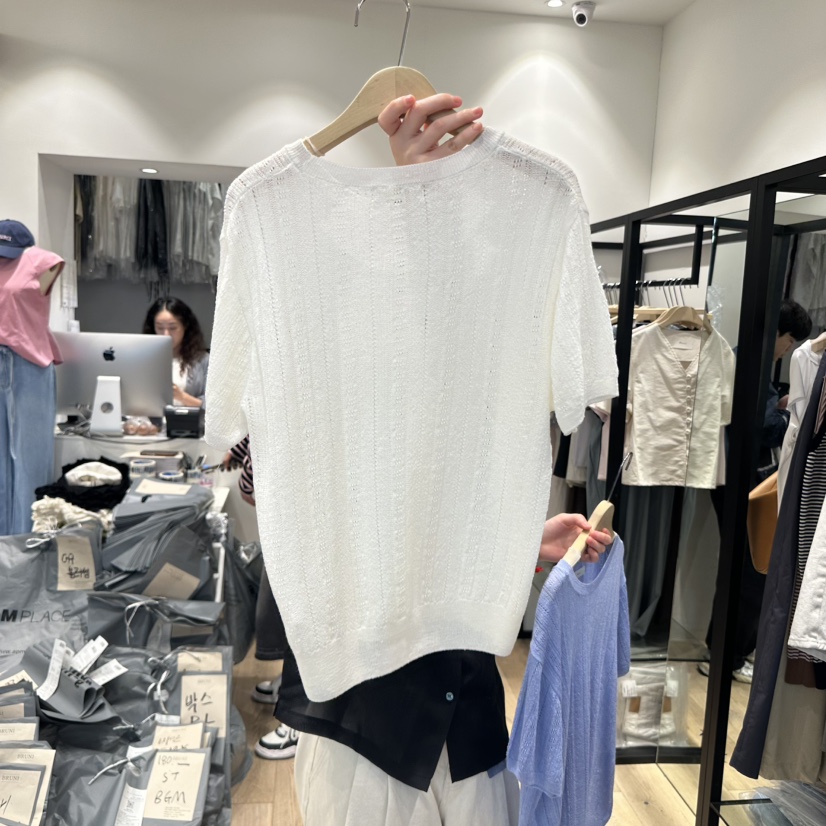 BRUNI/RICOTTA韓國直郵㊣女裝新品時尚25春夏推薦人氣針織衫BRUNI/RICOTTA針織衫