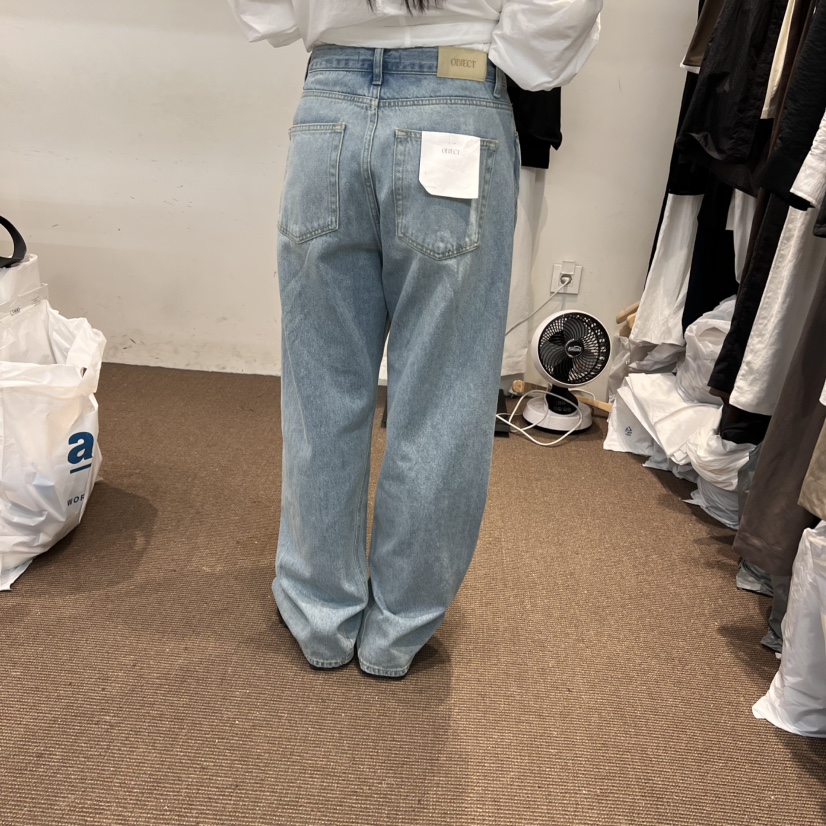 OBJECT韓國直郵㊣女裝新款人氣休閑推薦25春夏時尚熱賣牛仔褲OBJECT牛仔褲
