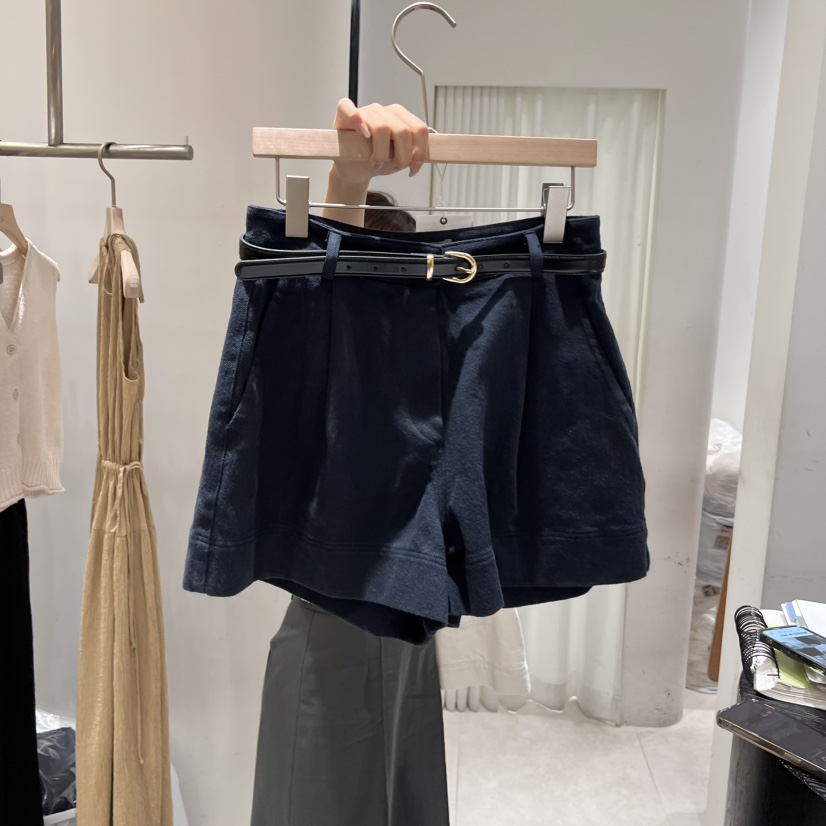 GLOW AND NYMPH直郵韓國代購㊣女裝新品休閑短褲不含腰帶GLOW AND NYMPH短褲圖色2