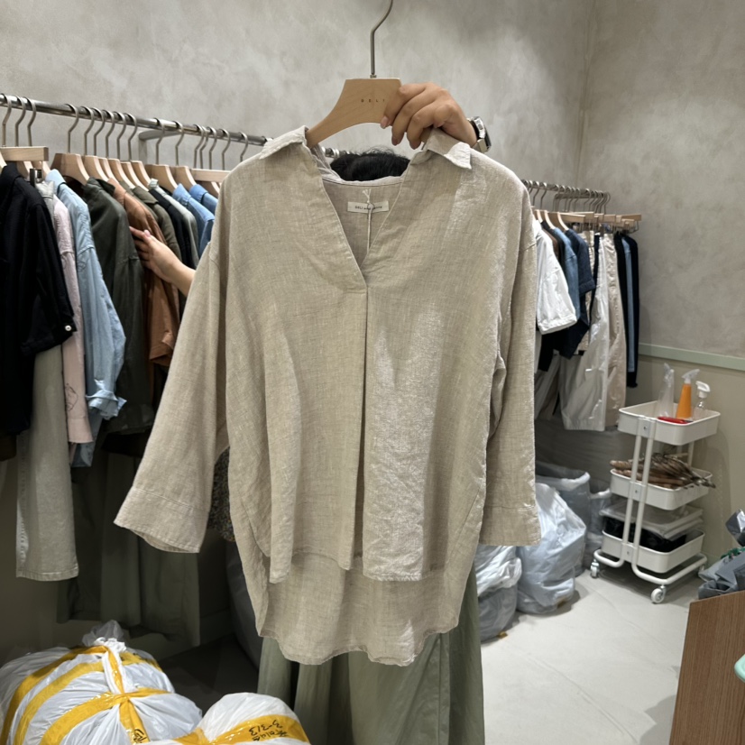 DELI JENNY韓國㊣直郵東大門代購女裝新款人氣時尚襯衫蕾絲衫DELI JENNY襯衫/蕾絲衫圖色2