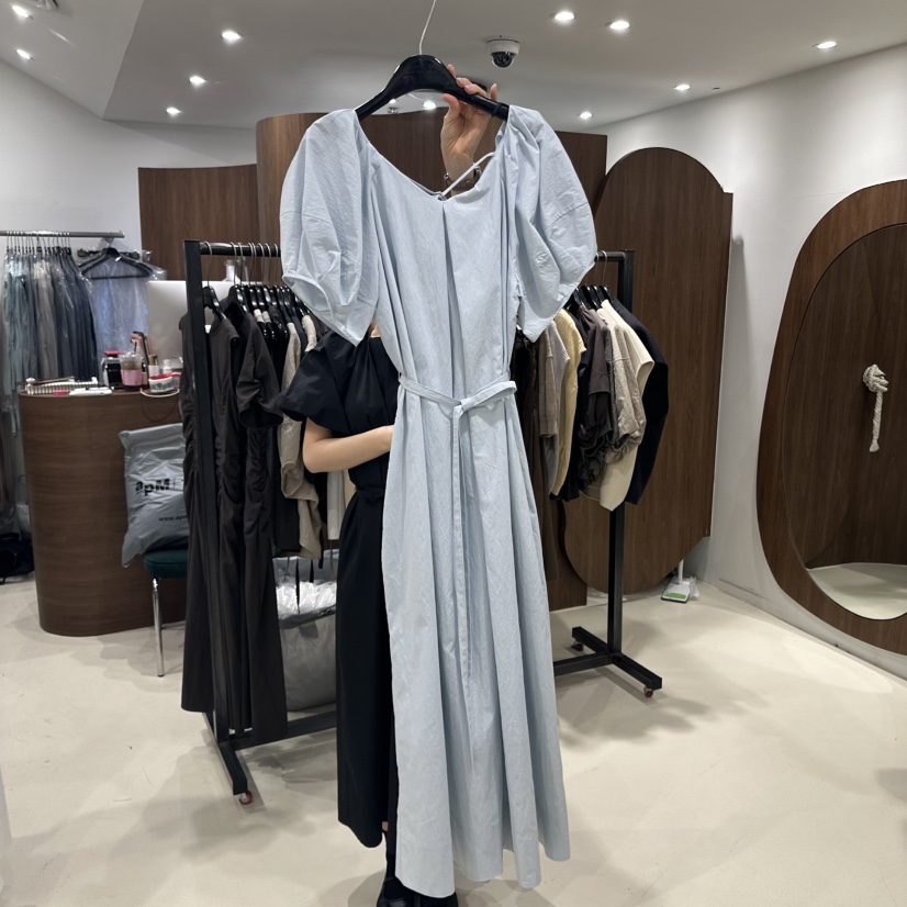 ANDYOUEDITION直郵韓國代購㊣女裝新品人氣熱賣連衣裙含腰繩ANDYOUEDITION連衣裙圖色4