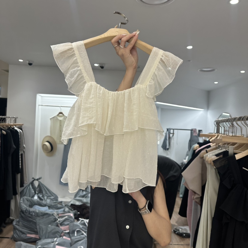 LEWIN直郵韓國代購㊣女裝新品人氣熱賣時尚25春夏休閑吊帶背心LEWIN吊帶/背心