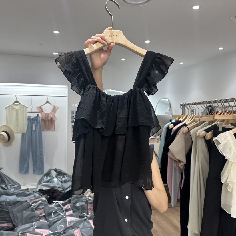 LEWIN直郵韓國代購㊣女裝新品人氣熱賣時尚25春夏休閑吊帶背心LEWIN吊帶/背心圖色3