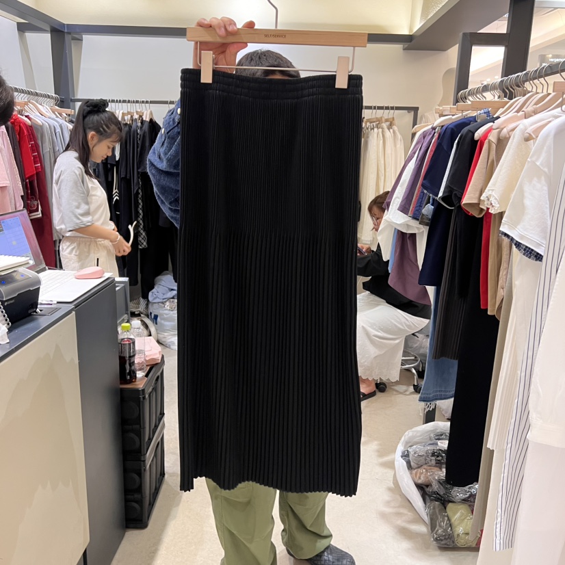 SELF SERVICE韓國直郵㊣女裝新款25春夏熱賣半身裙中短裙褶皺SELF SERVICE半身裙/中短裙圖色2