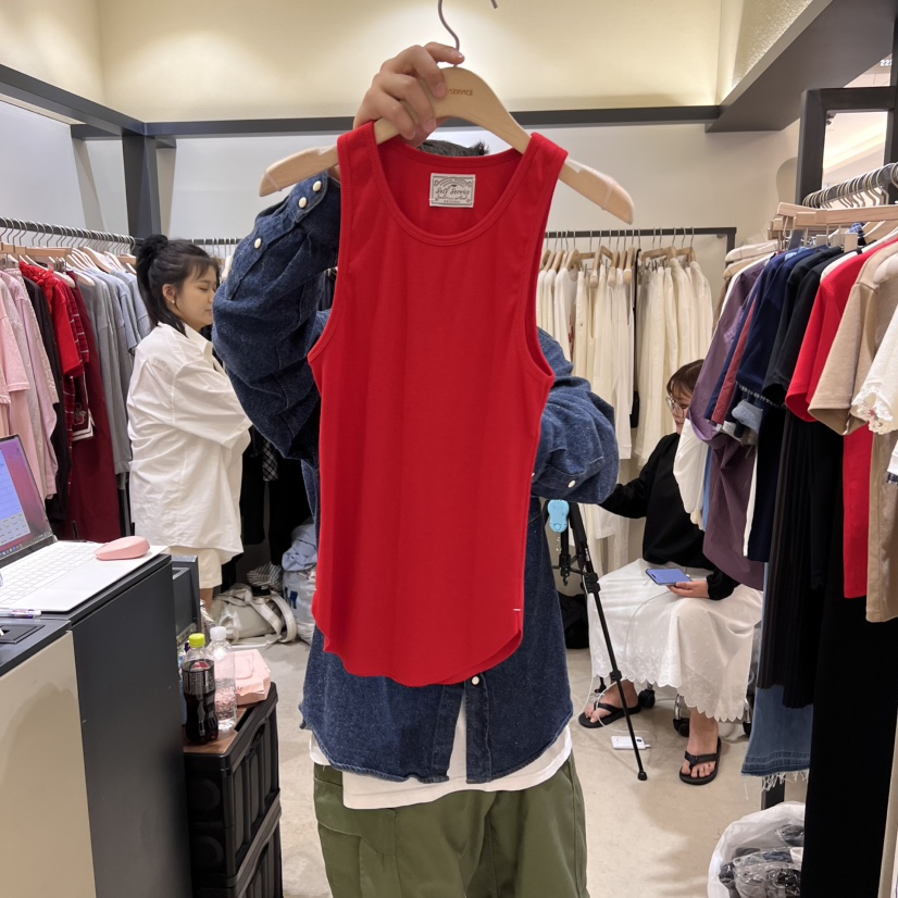 SELF SERVICE韓國直郵㊣女裝新品熱賣休閑人氣25春夏吊帶背心SELF SERVICE吊帶/背心圖色3