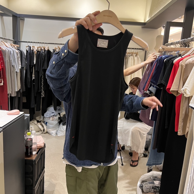 SELF SERVICE韓國直郵㊣女裝新品熱賣休閑人氣25春夏吊帶背心SELF SERVICE吊帶/背心圖色4