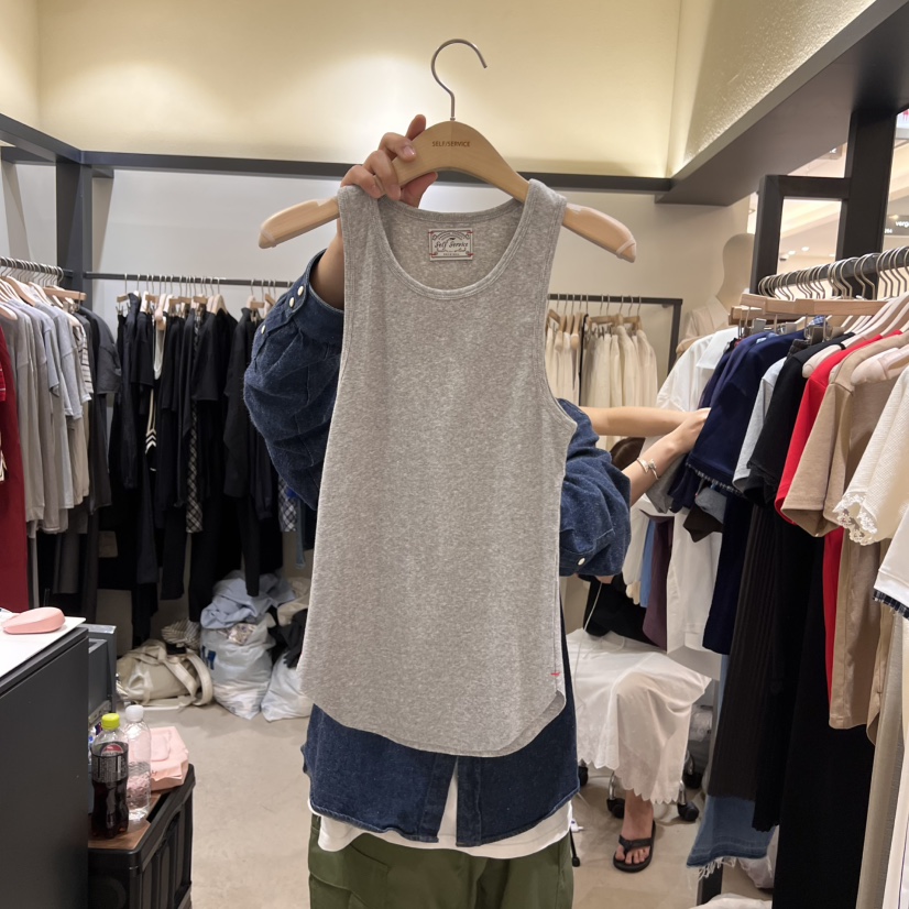 SELF SERVICE韓國直郵㊣女裝新品熱賣休閑人氣25春夏吊帶背心SELF SERVICE吊帶/背心圖色5