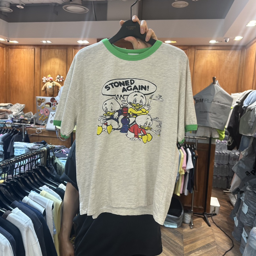 GARMENT-P韓國㊣直郵東大門代購女裝新款25春夏時尚休閑T恤GARMENTT恤圖色2
