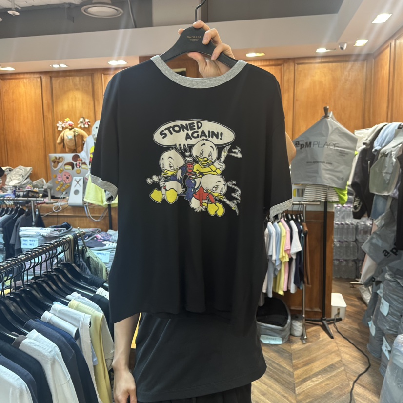 GARMENT-P韓國㊣直郵東大門代購女裝新款25春夏時尚休閑T恤GARMENTT恤圖色3