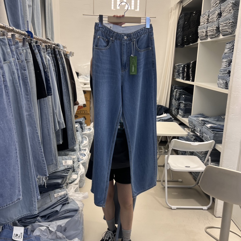 PAI直郵韓國代購㊣女裝新品時尚推薦休閑25春夏熱賣人氣牛仔褲PAI牛仔褲圖色2