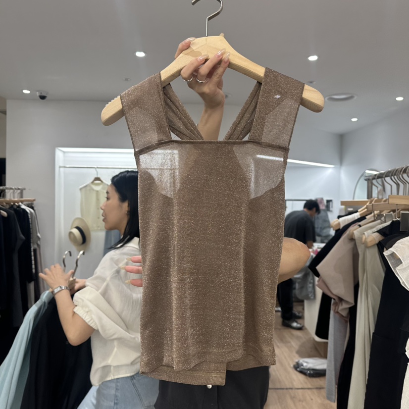 LEWIN韓國㊣直郵東大門代購女裝新品休閑推薦時尚人氣吊帶背心LEWIN吊帶/背心