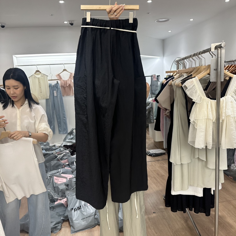 LEWIN韓國直郵㊣女裝新款人氣25春夏時尚休閑休閑褲工裝褲口袋LEWIN休閑褲