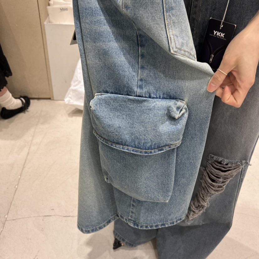 SALONDEMAG韓國直郵㊣東大門實拍女裝新款25春夏時尚短褲口袋SALONDEMAG短褲