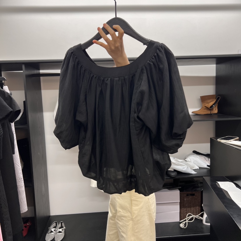 UNANSWERED-MYSTERY韓國直郵㊣東大門實拍女裝新款25春夏襯衫蕾絲衫UNANSWERED/MYSTERY襯衫/蕾絲衫