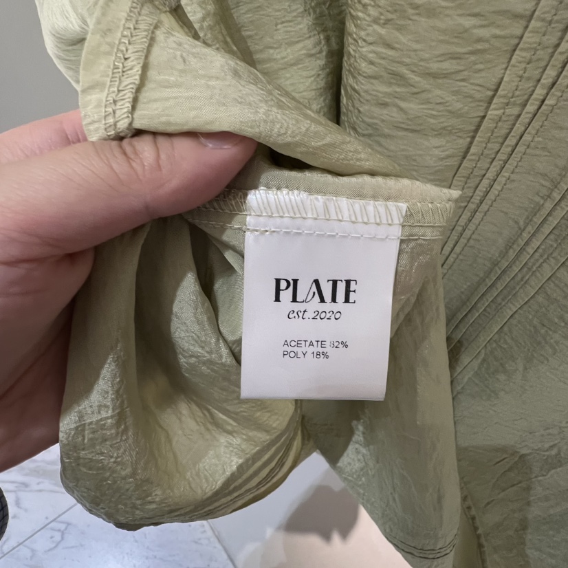 PLATE韓國㊣直郵東大門代購女裝新品時尚25春夏熱賣襯衫蕾絲衫PLATE襯衫/蕾絲衫