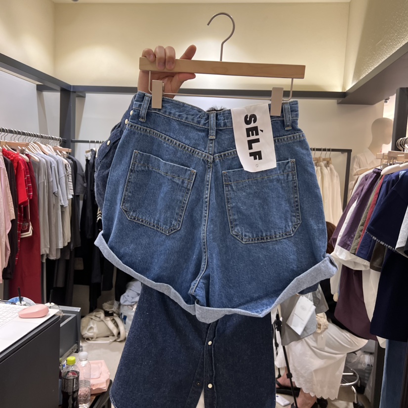 SELF SERVICE韓國直郵㊣東大門實拍女裝新款25春夏休閑短褲SELF SERVICE短褲