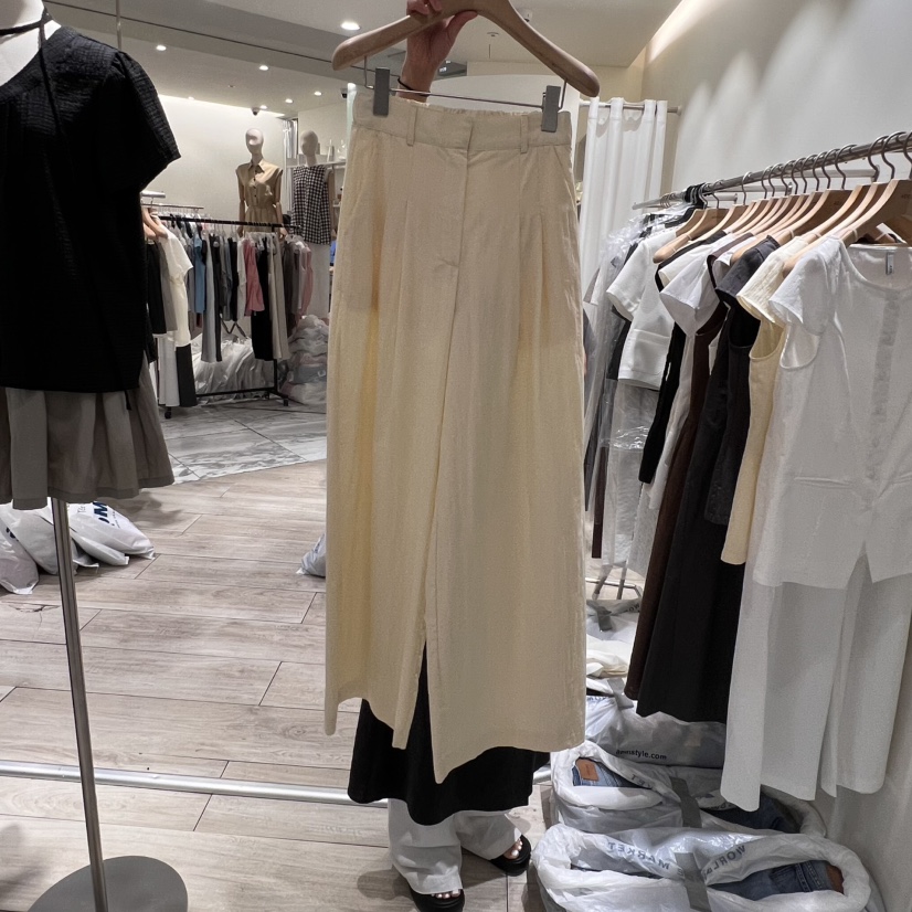 ADELINE韓國直郵㊣女裝新品推薦25春夏熱賣人氣休閑時尚休閑褲ADELINE休閑褲圖色2