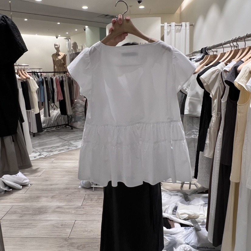 ADELINE韓國㊣直郵東大門代購女裝新品時尚休閑人氣襯衫蕾絲衫ADELINE襯衫/蕾絲衫