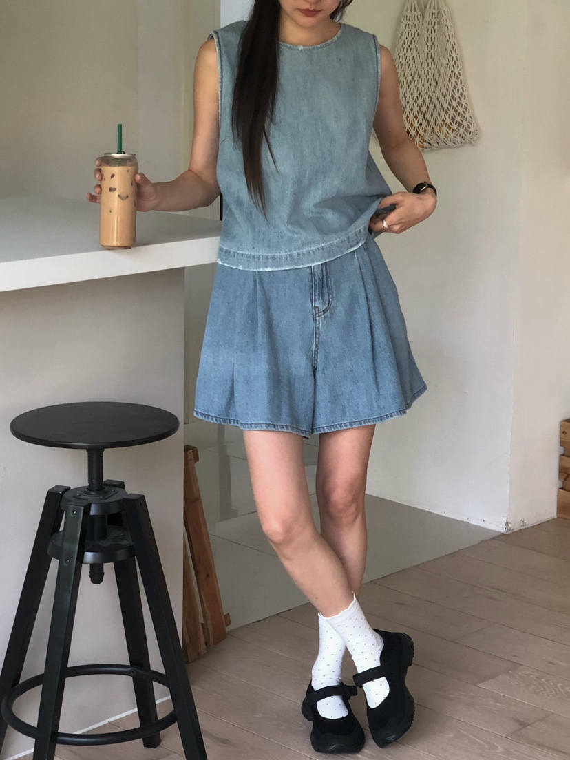 ONDO-P韓國直郵㊣東大門實拍女裝新品休閑時尚推薦短褲喇叭ONDO-P短褲