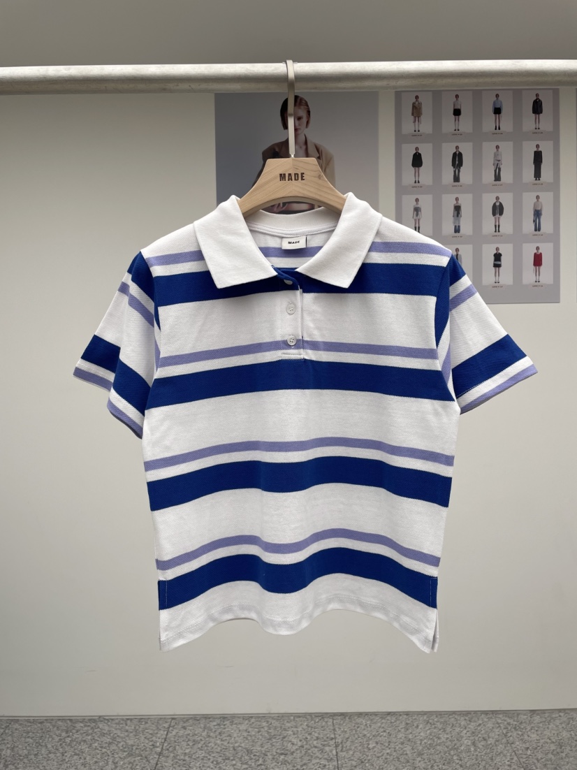 MADE-P韓國直郵㊣女裝新品人氣時尚25春夏推薦休閑熱賣T恤MADE-PT恤圖色2