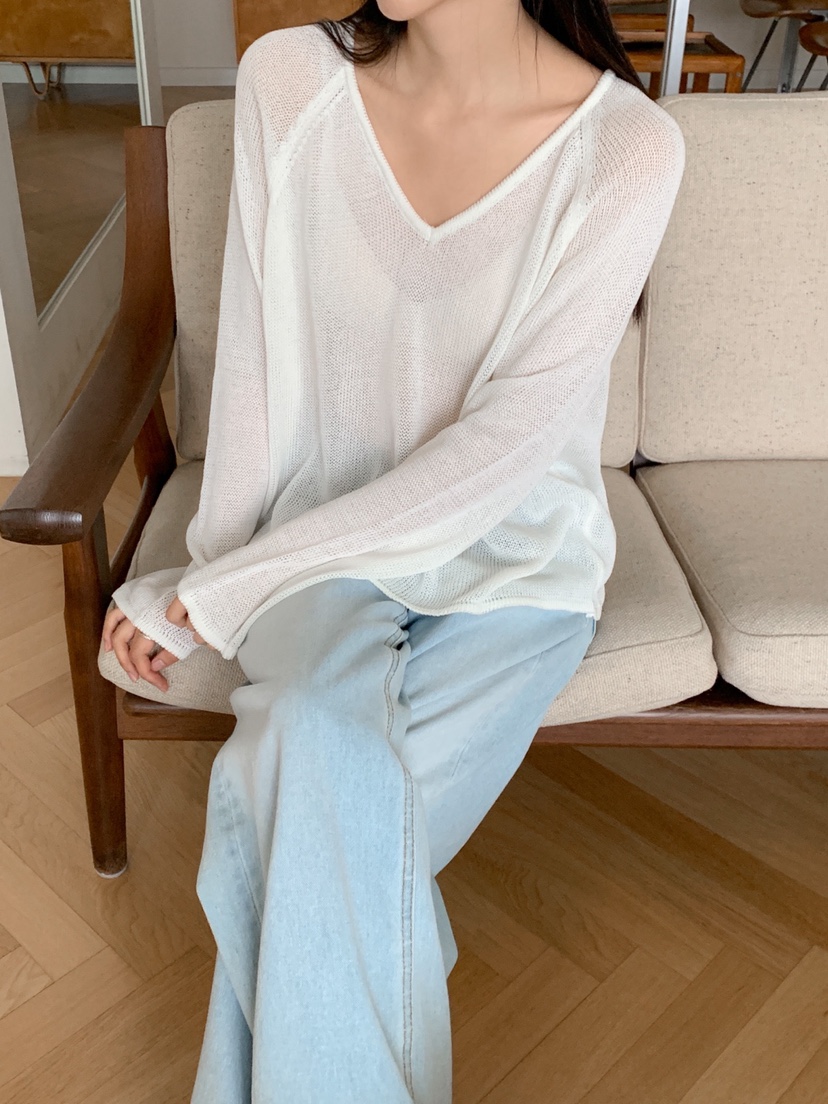 DARLUZ_MI直郵韓國代購㊣女裝新品推薦熱賣休閑25春夏長袖T恤DARLUZ_MI長袖T恤