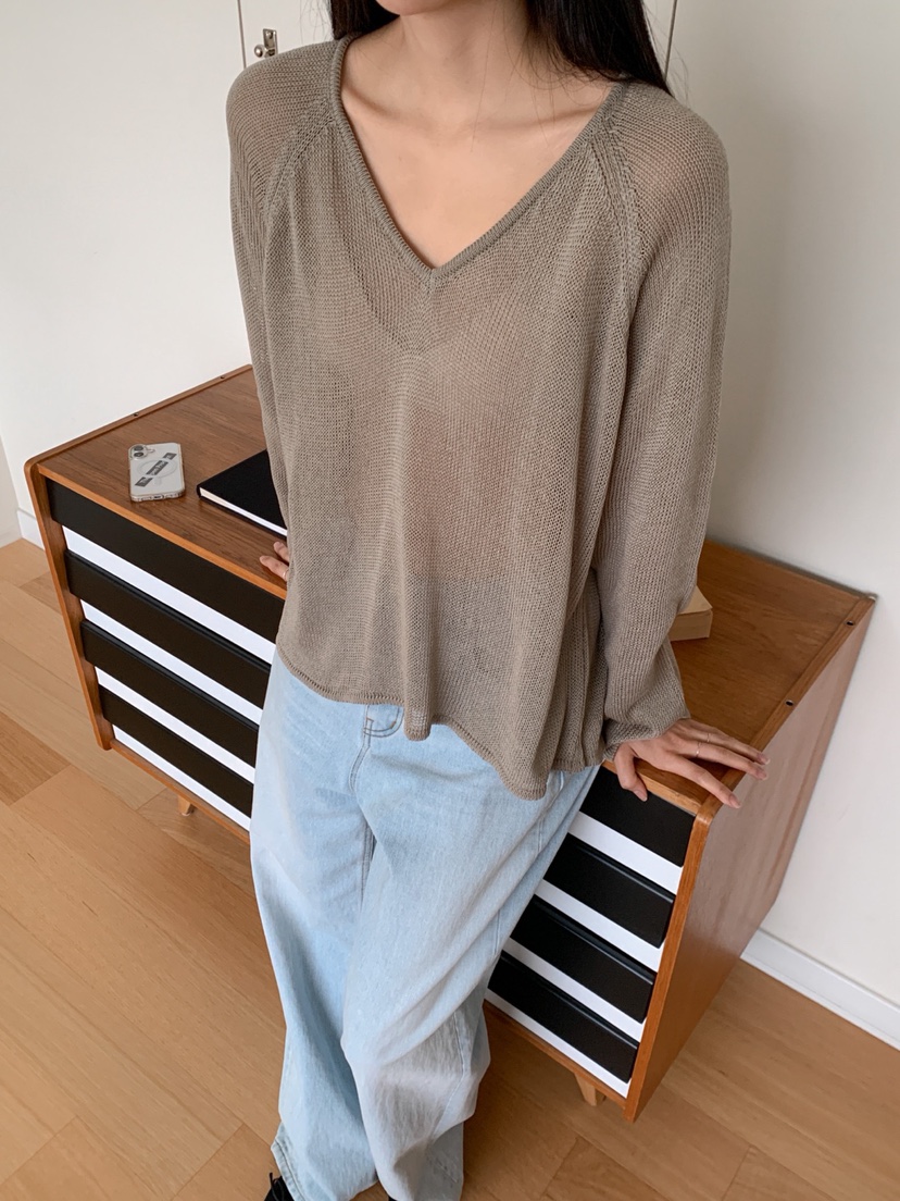 DARLUZ_MI直郵韓國代購㊣女裝新品推薦熱賣休閑25春夏長袖T恤DARLUZ_MI長袖T恤