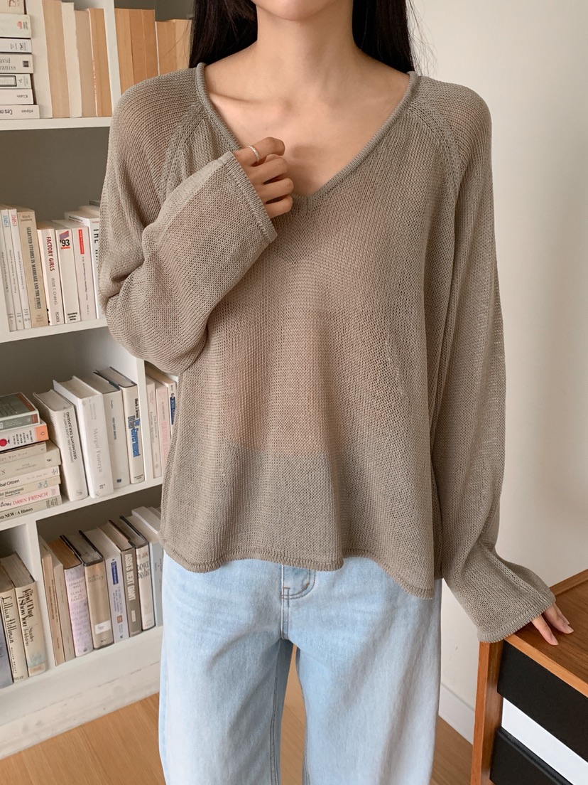 DARLUZ_MI直郵韓國代購㊣女裝新品推薦熱賣休閑25春夏長袖T恤DARLUZ_MI長袖T恤