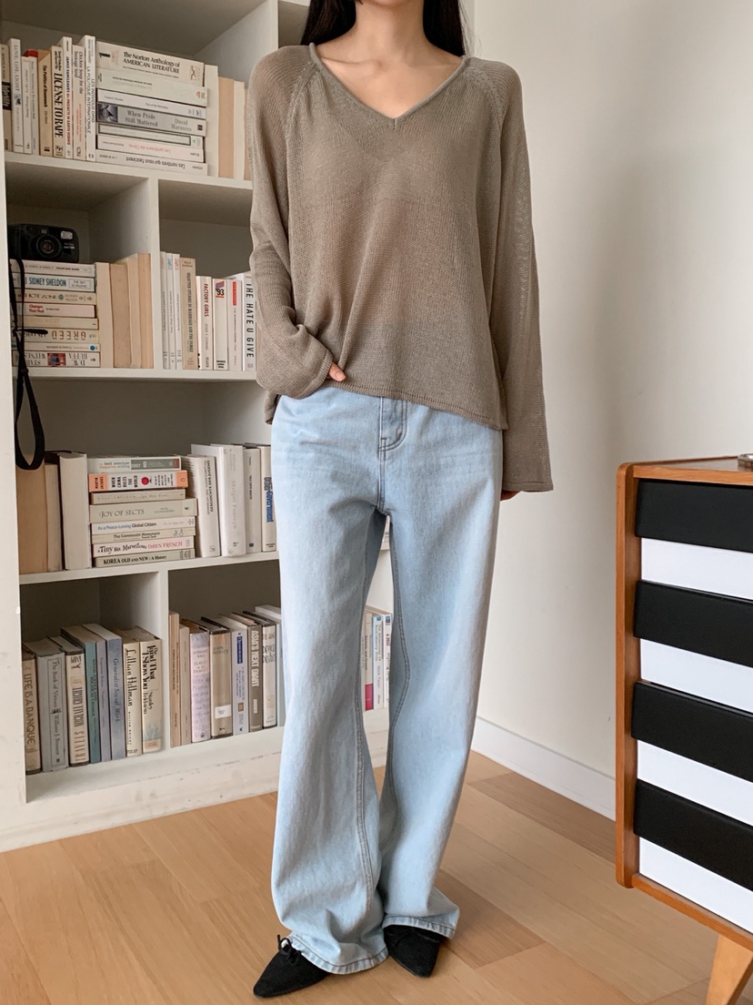 DARLUZ_MI直郵韓國代購㊣女裝新品推薦熱賣休閑25春夏長袖T恤DARLUZ_MI長袖T恤