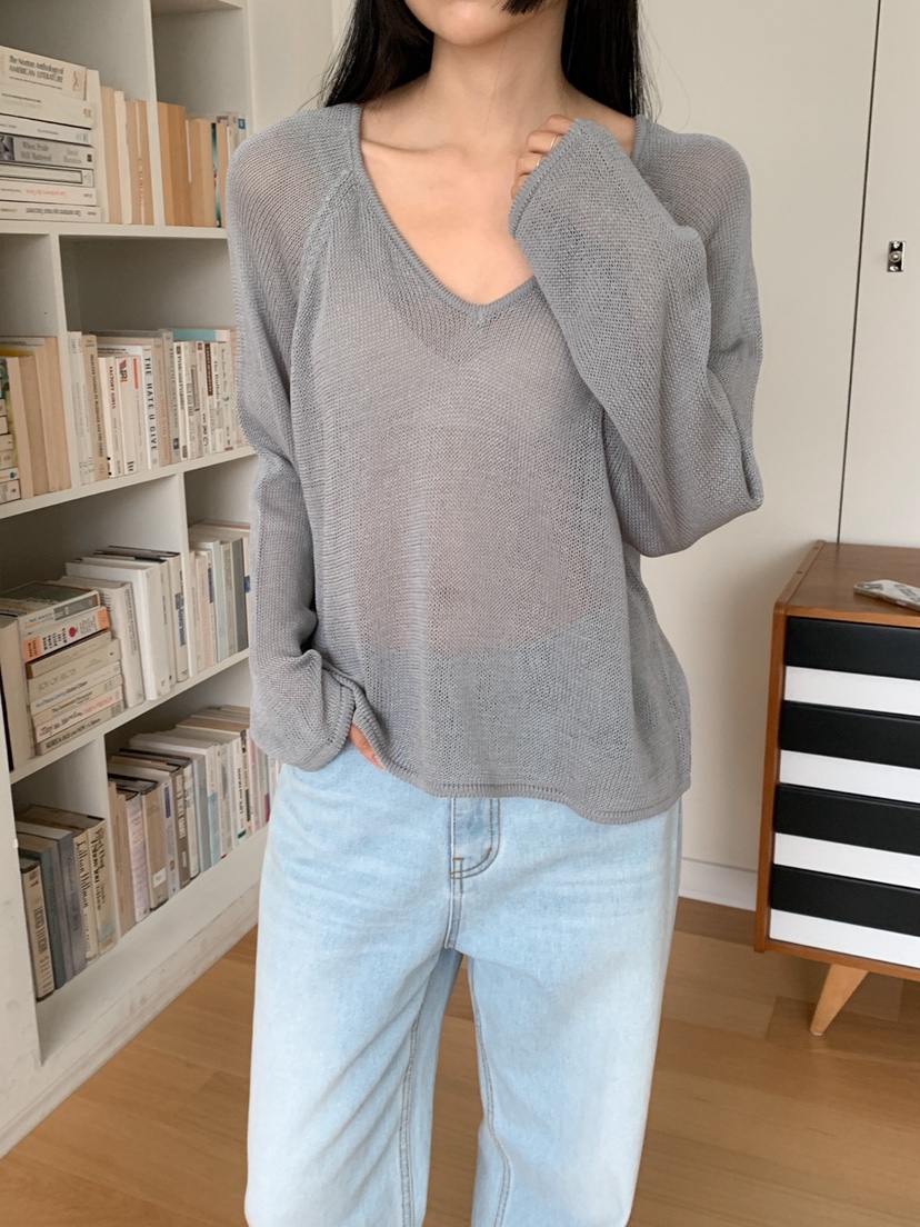 DARLUZ_MI直郵韓國代購㊣女裝新品推薦熱賣休閑25春夏長袖T恤DARLUZ_MI長袖T恤圖色2