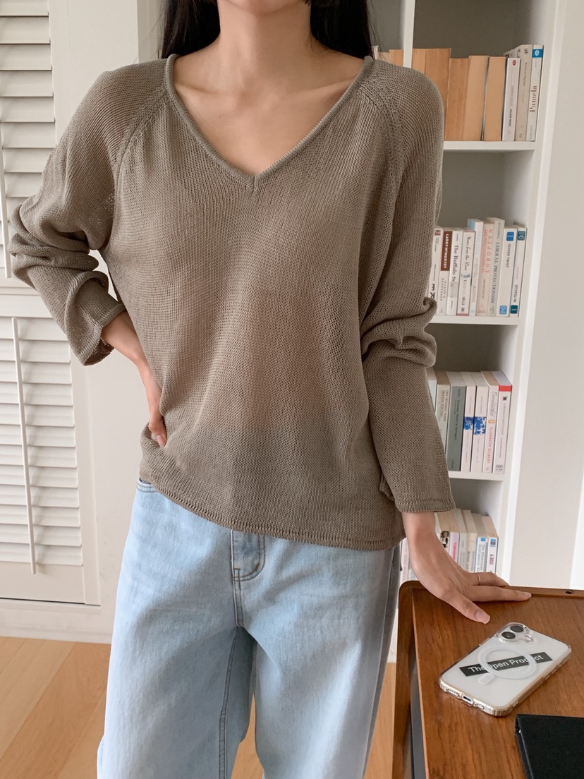 DARLUZ_MI直郵韓國代購㊣女裝新品推薦熱賣休閑25春夏長袖T恤DARLUZ_MI長袖T恤圖色4