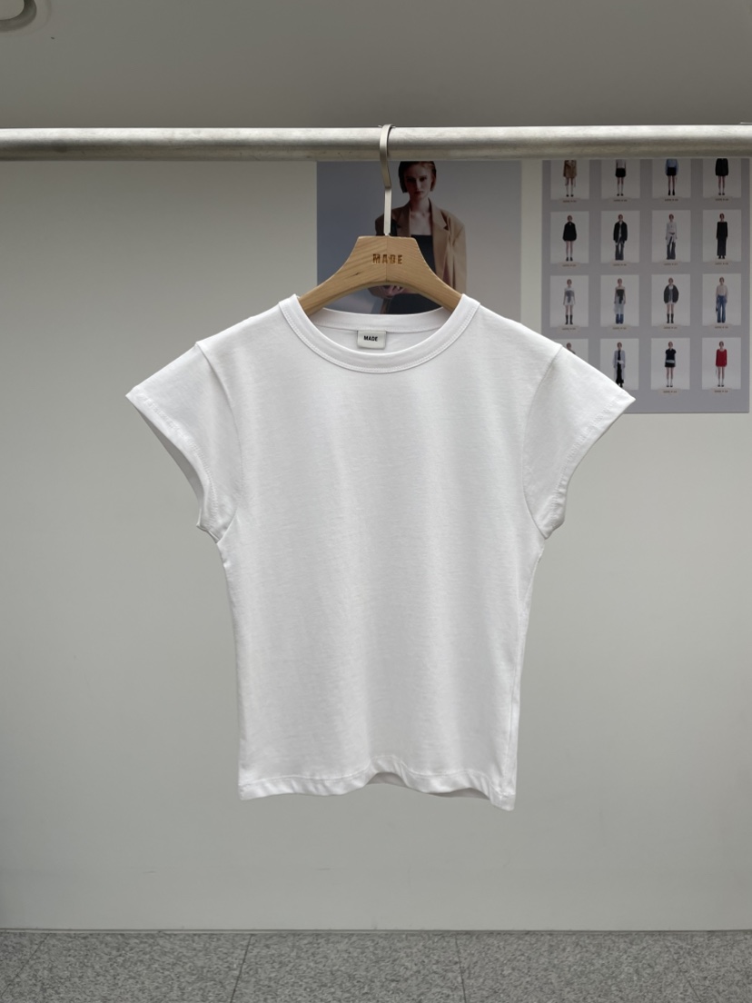 MADE-P直郵韓國代購㊣女裝新品人氣推薦25春夏熱賣時尚T恤MADE-PT恤圖色3