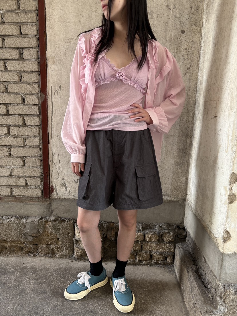 FRANC—L韓國直郵㊣東大門實拍女裝新款人氣休閑襯衫蕾絲衫FRANC襯衫/蕾絲衫