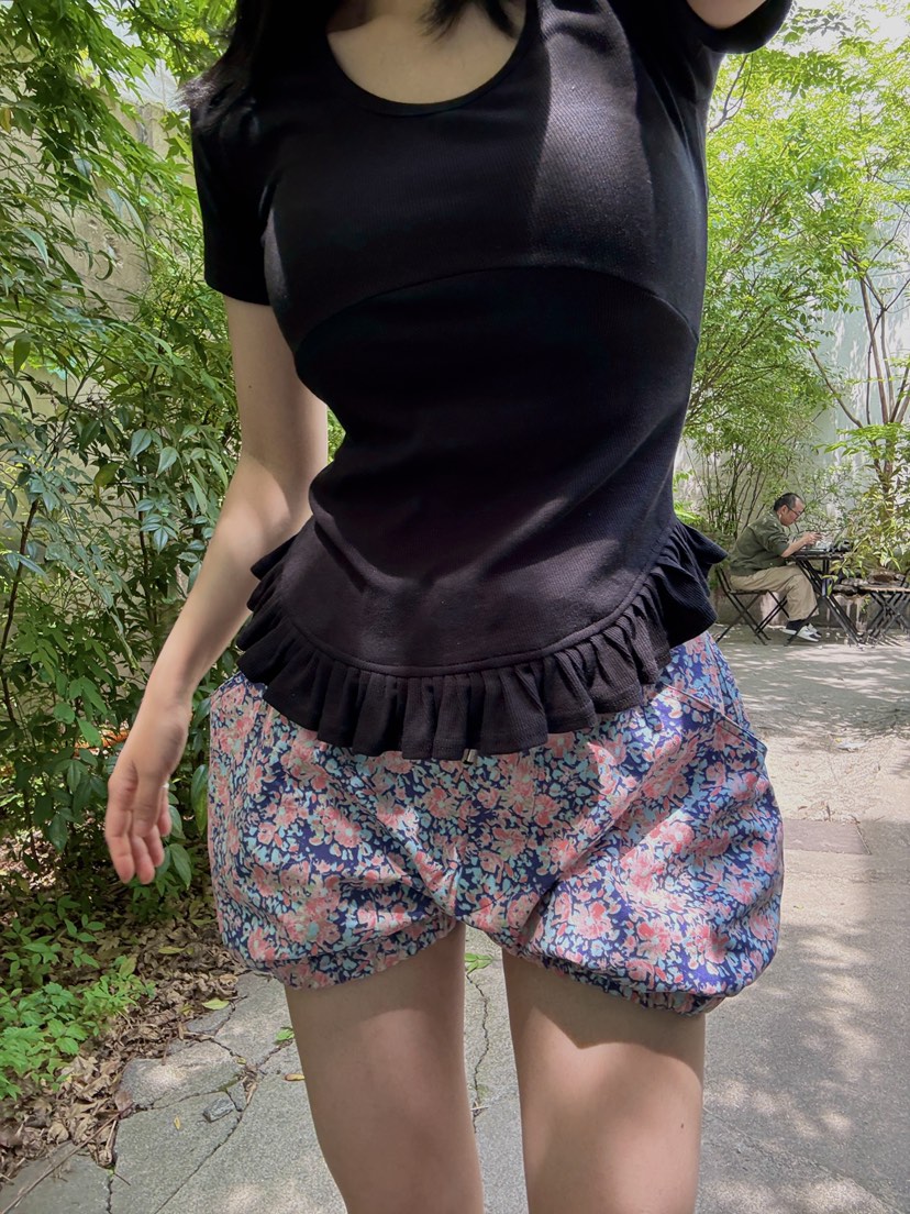 FRANC—L直郵韓國代購㊣女裝新款25春夏人氣熱賣休閑時尚短褲FRANC短褲