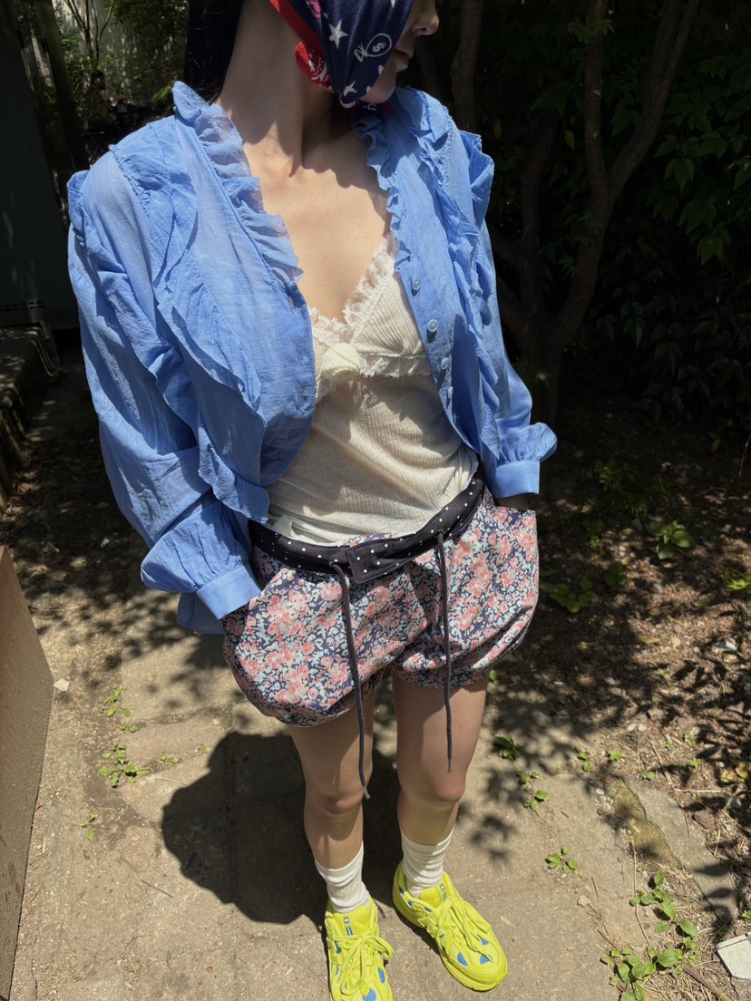 FRANC—L直郵韓國代購㊣女裝新款25春夏人氣熱賣休閑時尚短褲FRANC短褲