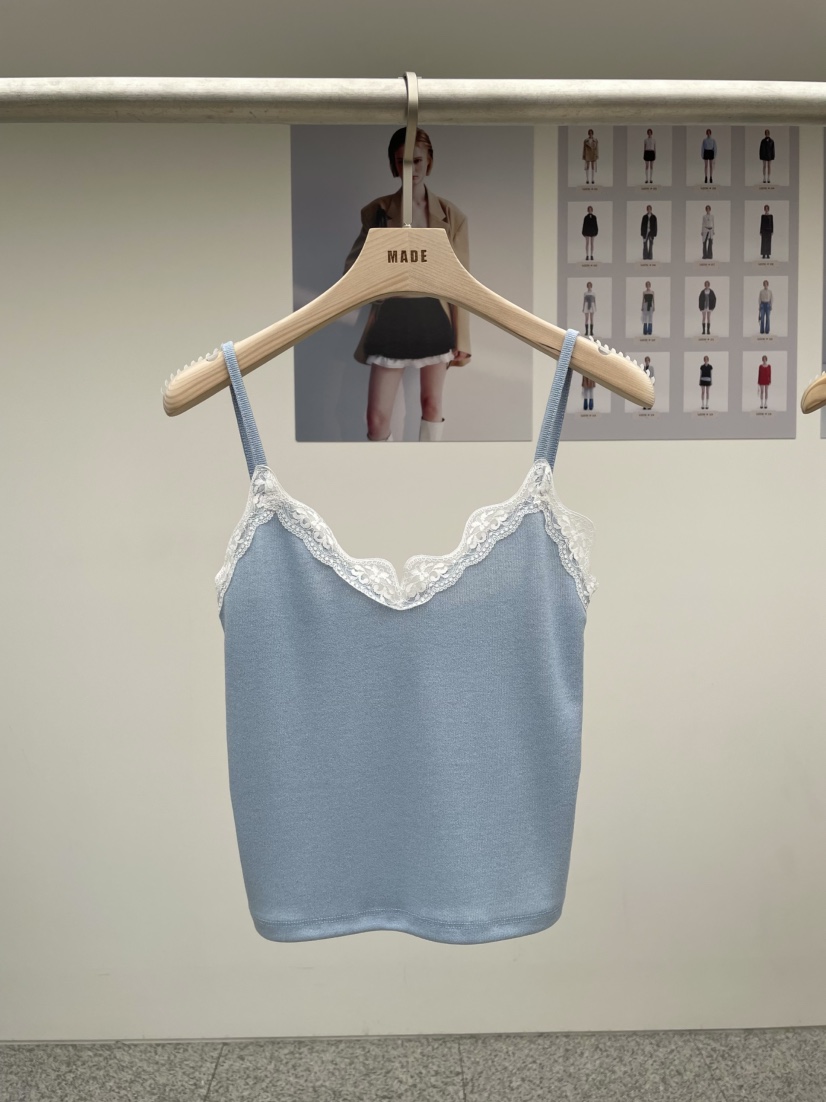 MADE-P韓國直郵㊣女裝新款25春夏人氣時尚休閑熱賣吊帶背心MADE-P吊帶/背心圖色2