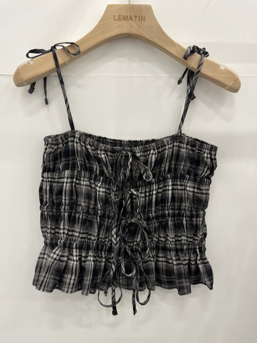 LEMATIN韓國㊣直郵東大門代購女裝新品25春夏人氣推薦吊帶背心LEMATIN吊帶/背心