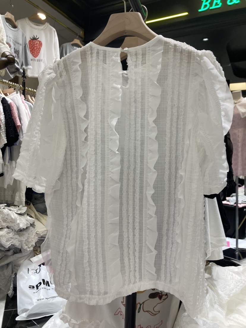 BE&BE韓國直郵㊣女裝新品25春夏人氣熱賣時尚襯衫蕾絲衫BE&be襯衫/蕾絲衫