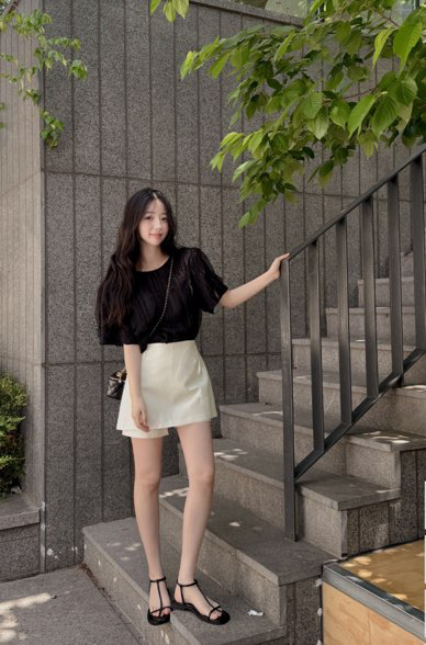 BE&BE韓國直郵㊣女裝新品25春夏人氣熱賣時尚襯衫蕾絲衫BE&be襯衫/蕾絲衫