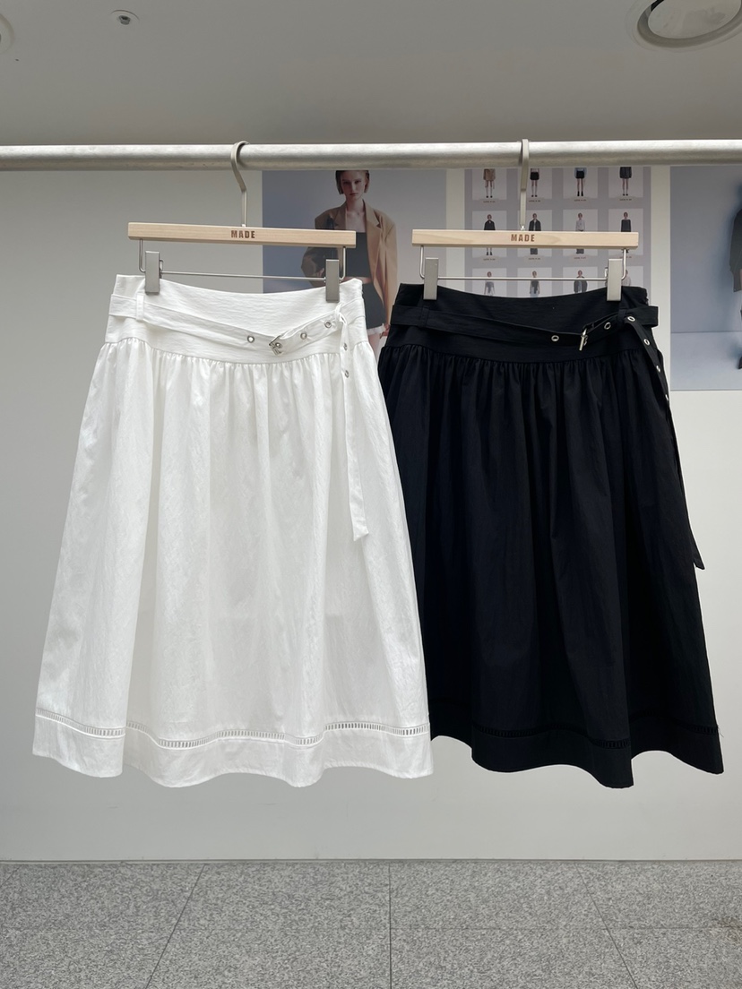 MADE-P韓國直郵㊣東大門實拍女裝新品熱賣25春夏半身裙中短裙MADE-P半身裙/中短裙
